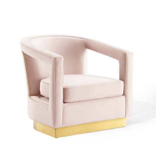 Frolick Performance Velvet Armchair  - No Shipping Charges