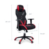 Speedster Mesh Gaming Computer Chair by Modway| Red