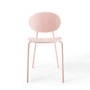 Modway Palette Modern Molded Plastic Accent Dining Chair in Pink - Set of 2 - Comes Fully Assembled MDY-EEI-3902-PNK