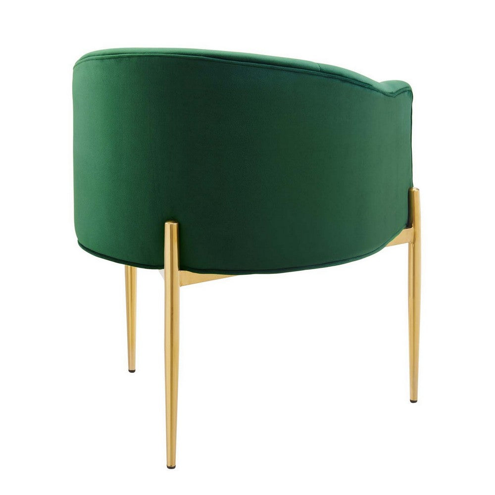 Savour Tufted Performance Velvet Accent Chair by Modway| Green