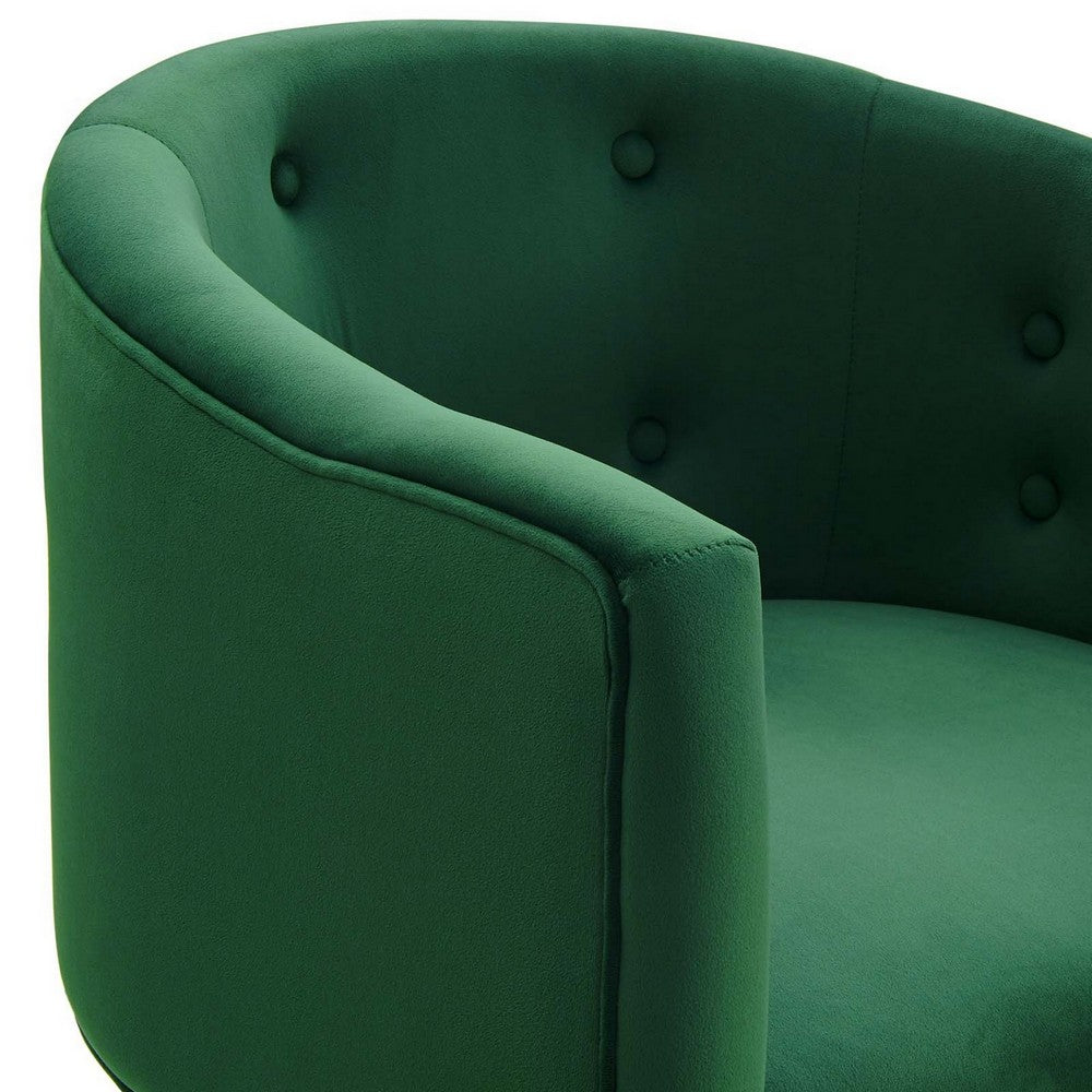 Savour Tufted Performance Velvet Accent Chair by Modway| Green