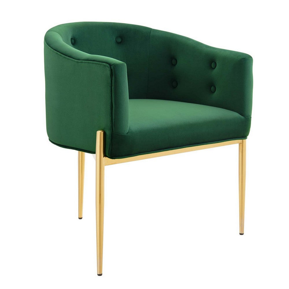 Savour Tufted Performance Velvet Accent Chair by Modway| Green