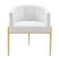 Modway Savour Tufted Performance Velvet Accent One Chair Navy MDY-EEI-3903-WHI