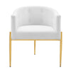 Modway Savour Tufted Performance Velvet Accent One Chair Navy MDY-EEI-3903-WHI