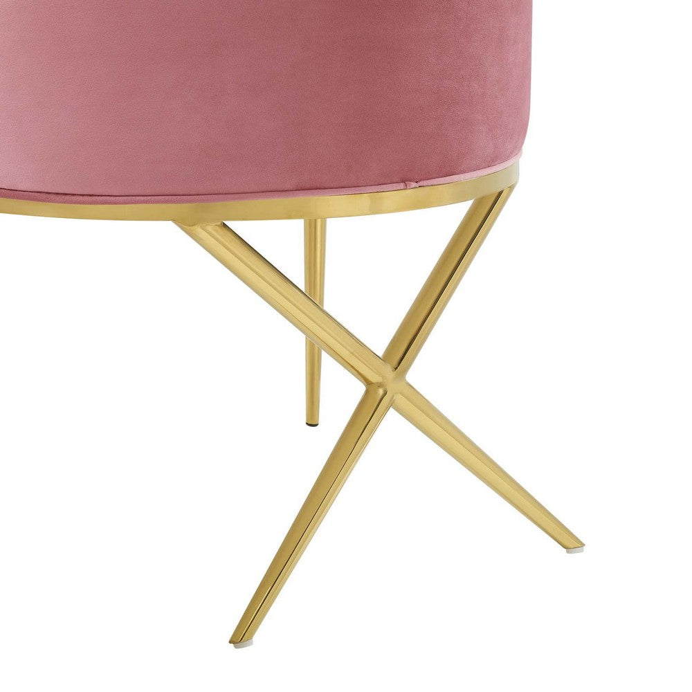 Savour Tufted Performance Velvet Accent Dining Armchair by Modway| Red