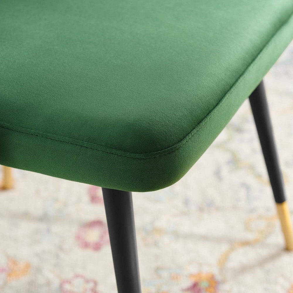 Adorn Tufted Performance Velvet Dining Side Chair by Modway| Green