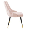 Modway Adorn Tufted Performance Velvet Accent Dining Side Chair Pink MDY-EEI-3907-PNK