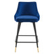 Adorn Performance Velvet Counter Stool by Modway| Blue
