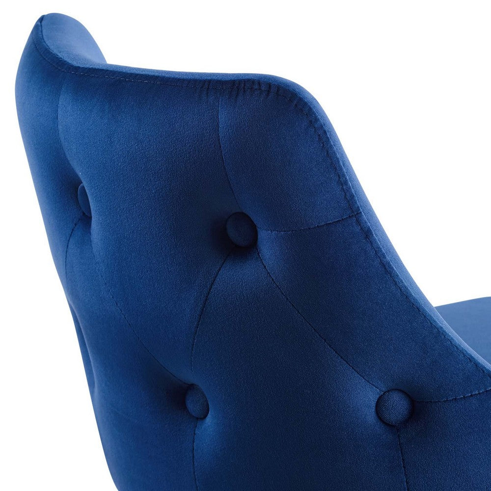 Adorn Performance Velvet Counter Stool by Modway| Blue