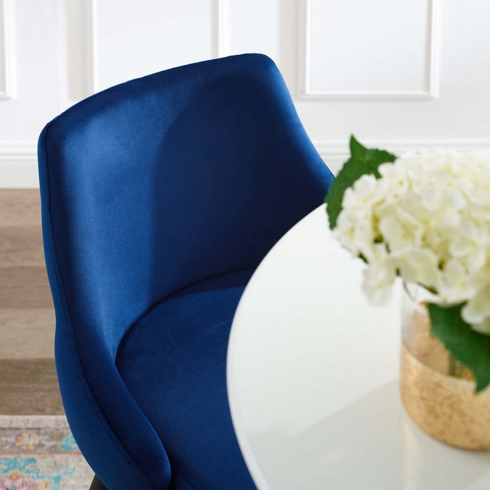 Adorn Performance Velvet Counter Stool by Modway| Blue