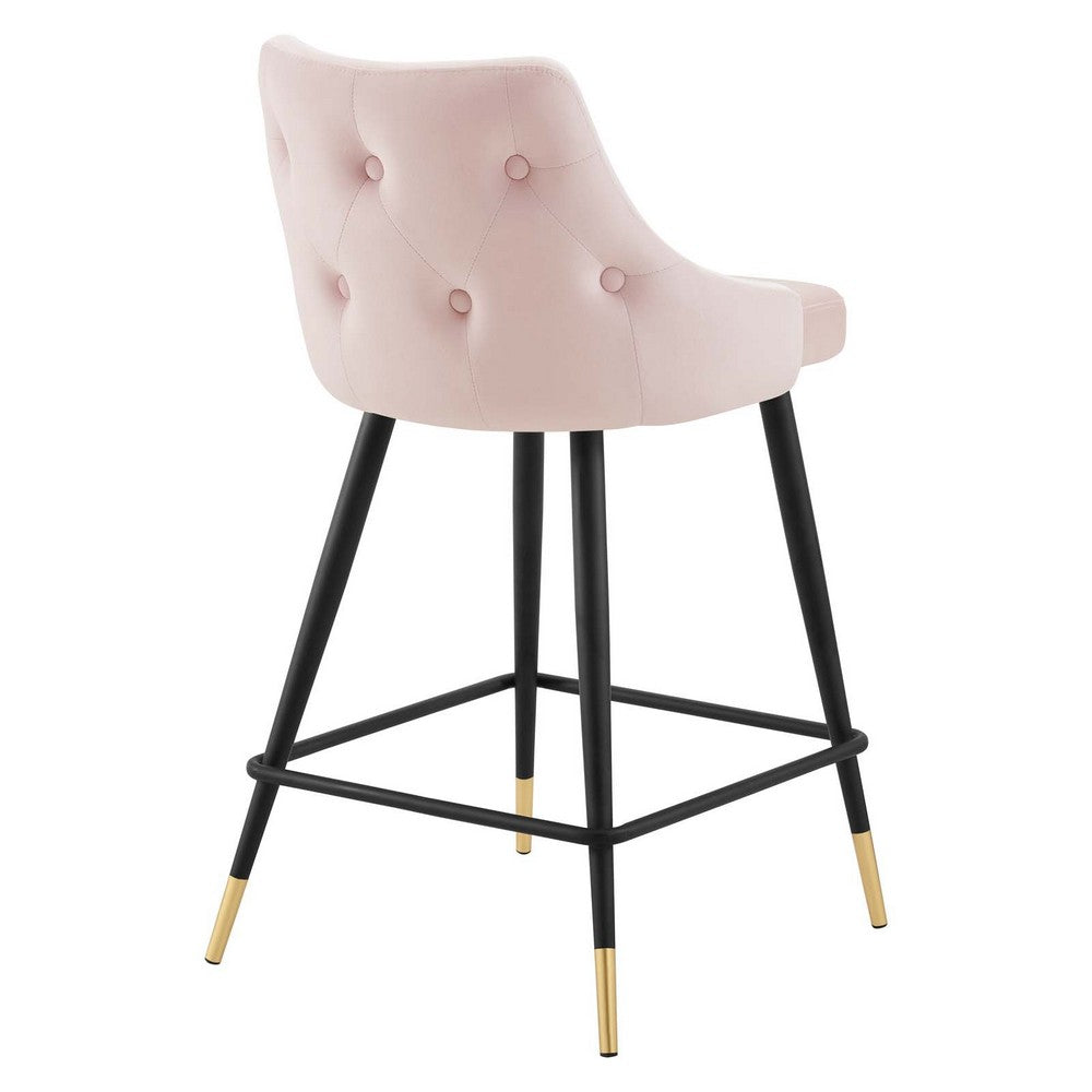 Adorn Performance Velvet Counter Stool by Modway| Red