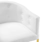 Modway Savour Tufted Performance Velvet Bar Stool White MDY-EEI-3911-WHI