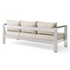 Shore Outdoor Patio Aluminum Sofa by Modway| Brown