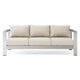 Shore Outdoor Patio Aluminum Sofa by Modway| Brown