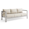 Shore Outdoor Patio Aluminum Sofa by Modway| Brown