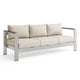 Shore Outdoor Patio Aluminum Sofa by Modway| Brown