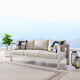 Shore Outdoor Patio Aluminum Sofa by Modway| Brown