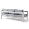 Shore Outdoor Patio Aluminum Sofa by Modway| Gray