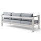 Shore Outdoor Patio Aluminum Sofa by Modway| Gray