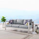 Shore Outdoor Patio Aluminum Sofa by Modway| Gray
