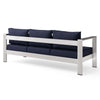Shore Outdoor Patio Aluminum Sofa by Modway| Blue