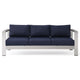 Shore Outdoor Patio Aluminum Sofa by Modway| Blue