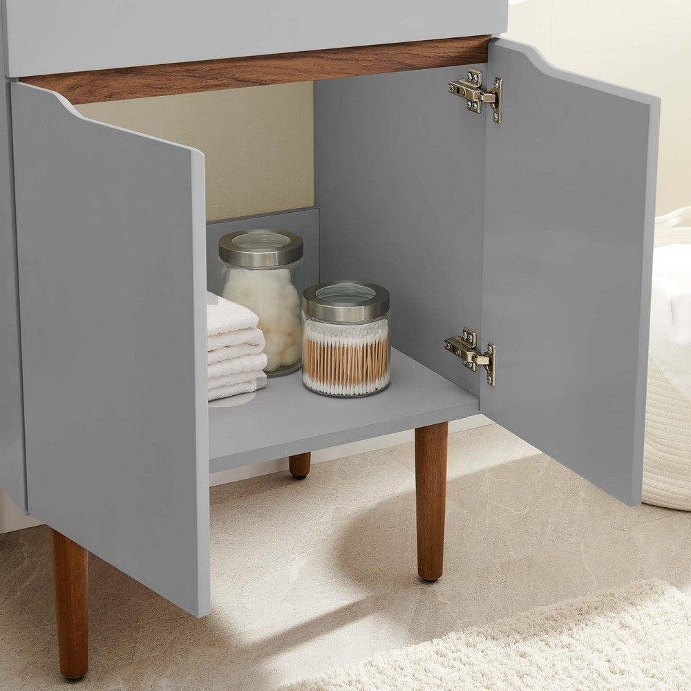 Harvest 24" Bathroom Vanity Cabinet (Sink Basin Not Included) by Modway| Brown
