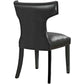 Curve Vinyl Dining Chair - No Shipping Charges