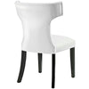 Modway Curve Vinyl Dining Chair White MDY-EEI-3922-WHI