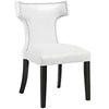 Modway Curve Vinyl Dining Chair, White