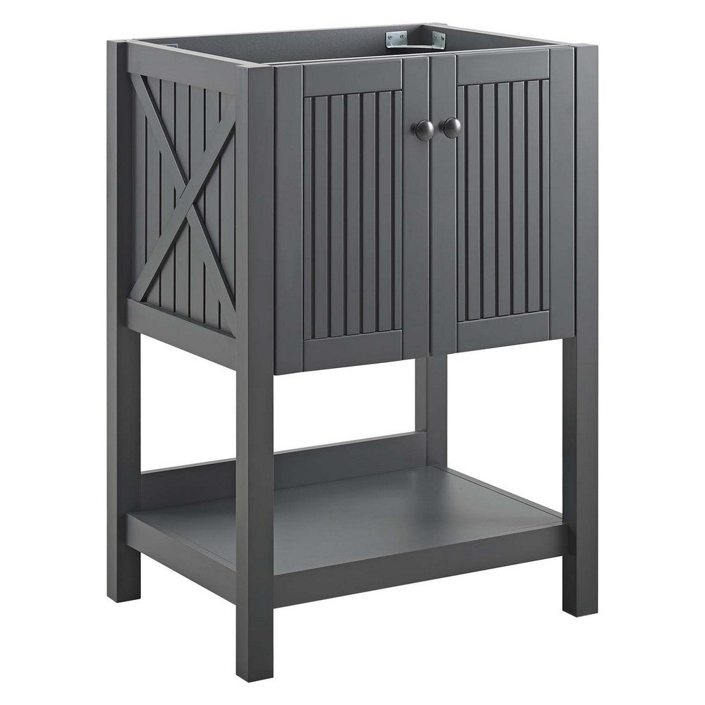 Steam 23" Bathroom Vanity Cabinet (Sink Basin Not Included) by Modway| Gray