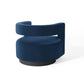 Spin Cutaway Performance Velvet Swivel Armchair - No Shipping Charges