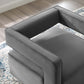 Booth Performance Velvet Swivel Armchair - No Shipping Charges