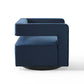 Booth Performance Velvet Swivel Armchair - No Shipping Charges