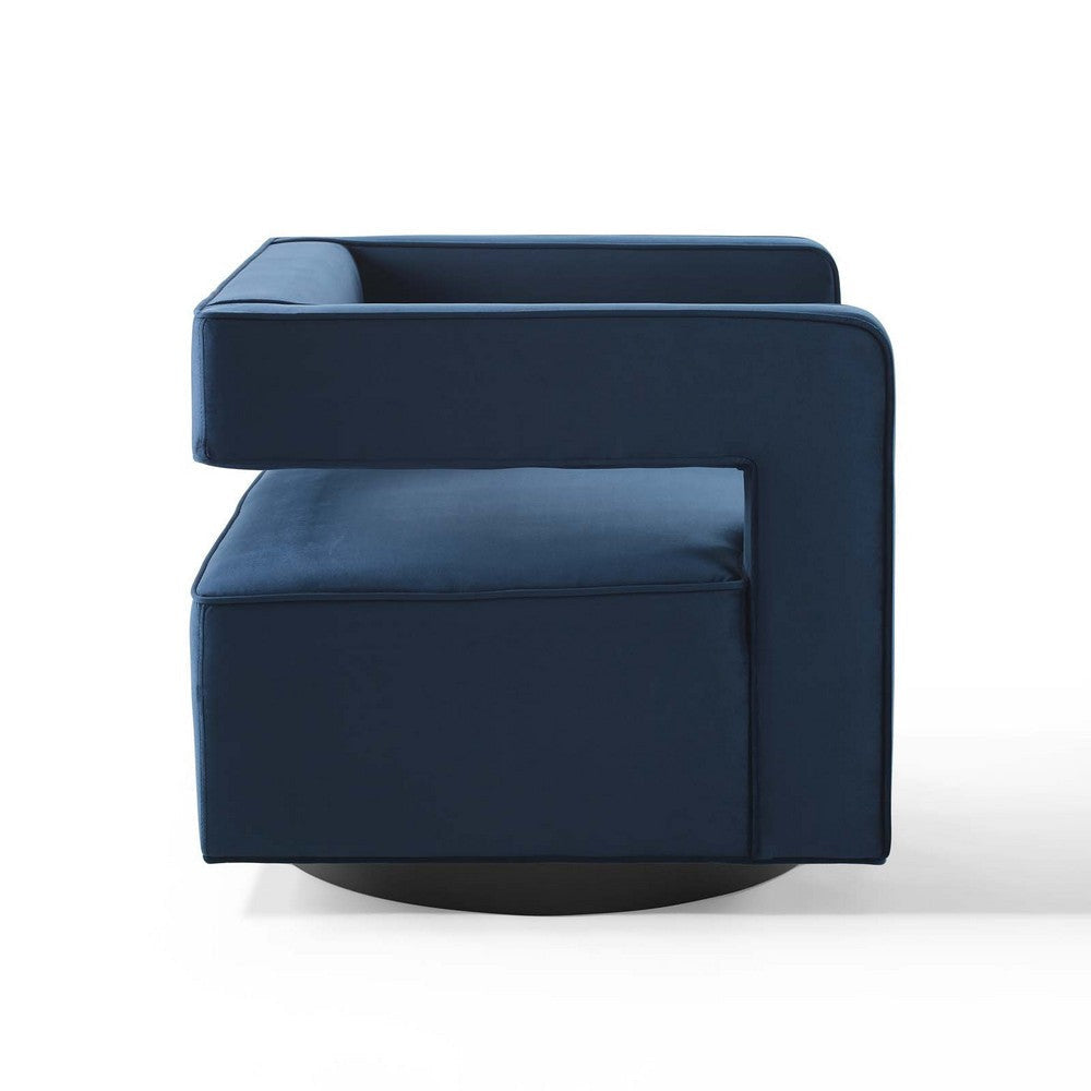 Booth Performance Velvet Swivel Armchair - No Shipping Charges