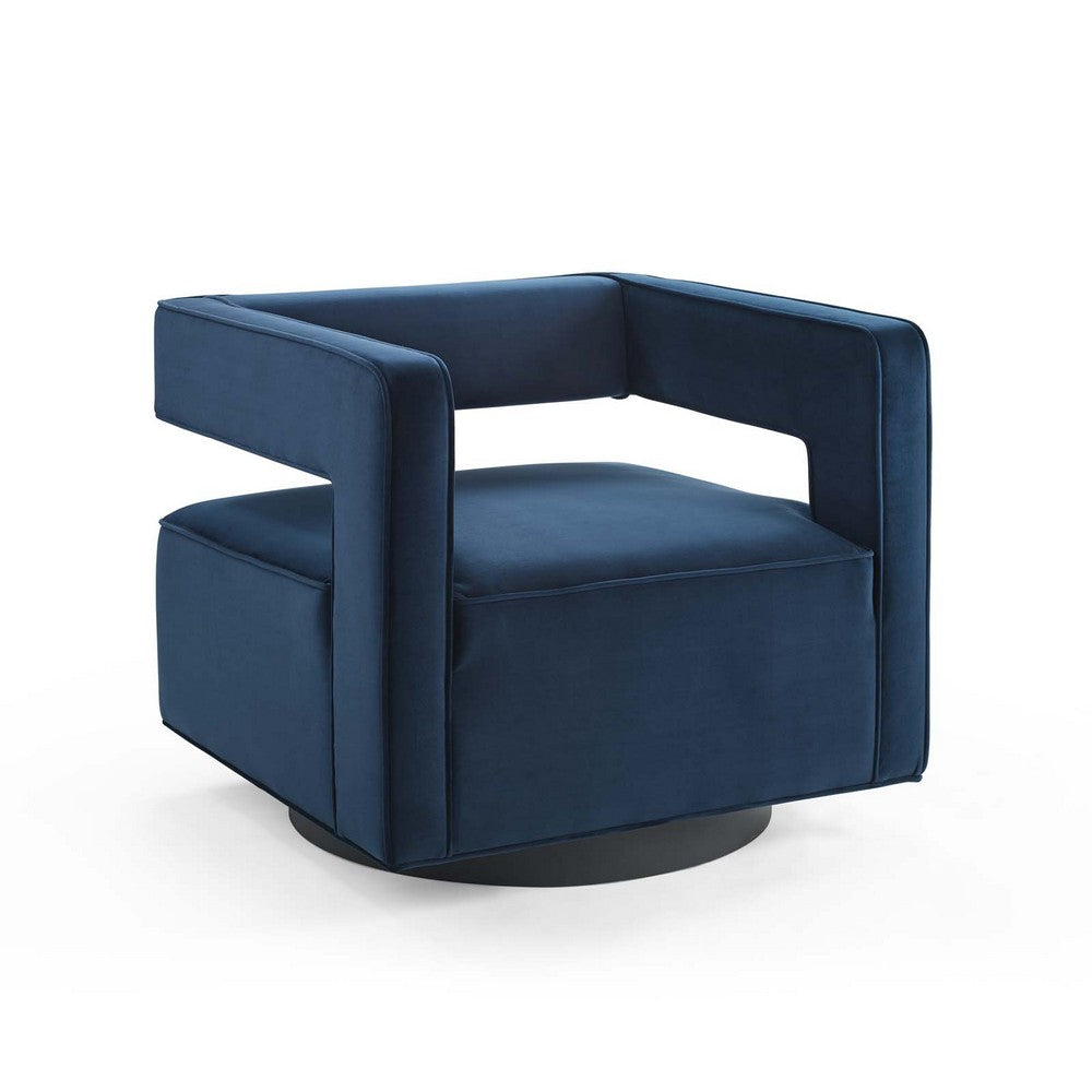 Booth Performance Velvet Swivel Armchair - No Shipping Charges