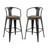 Promenade Bar Stool Set of 2 by Modway| Black