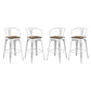 Modway Promenade Bar Stool Set of 4, White