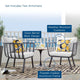 Modway Riverside Outdoor Furniture Two Armchairs Gray White MDY-EEI-3960-SLA-WHI