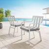 Baxley Outdoor Patio Aluminum Armchair Set of 2 by Modway| Gray