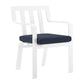 Modway EEI-3961-WHI-NAV Baxley Lounge & Deep Seating Sets Two Dining Chairs White Navy MDY-EEI-3961-WHI-NAV