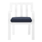 Modway EEI-3961-WHI-NAV Baxley Lounge & Deep Seating Sets Two Dining Chairs White Navy MDY-EEI-3961-WHI-NAV