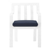 Modway EEI-3961-WHI-NAV Baxley Lounge & Deep Seating Sets Two Dining Chairs White Navy MDY-EEI-3961-WHI-NAV