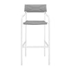 Modway EEI-3963-WHI-GRY Raleigh Lounge & Deep Seating Sets Two Bar Stools White Gray MDY-EEI-3963-WHI-GRY