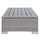 Conway 45’ Outdoor Patio Wicker Rattan Coffee Table - No Shipping Charges MDY-EEI-3982-LGR