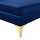 Triumph Channel Tufted Performance Velvet Sectional Sofa Corner Chair by Modway| Blue
