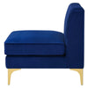 Triumph Channel Tufted Performance Velvet Armless Chair - No Shipping Charges