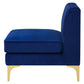 Modway Triumph Channel Tufted Performance Velvet Armless Chair Navy MDY-EEI-3984-NAV