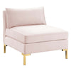 Modway Ardent Performance Velvet, Armless Chair, Pink