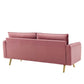 Revive Performance Velvet Sofa - No Shipping Charges MDY-EEI-3988-DUS